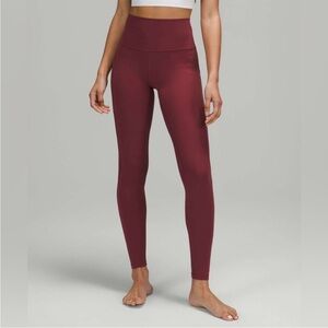 NWT Lululemon align pant 25" MLWI MULLED WINE SIZE 6